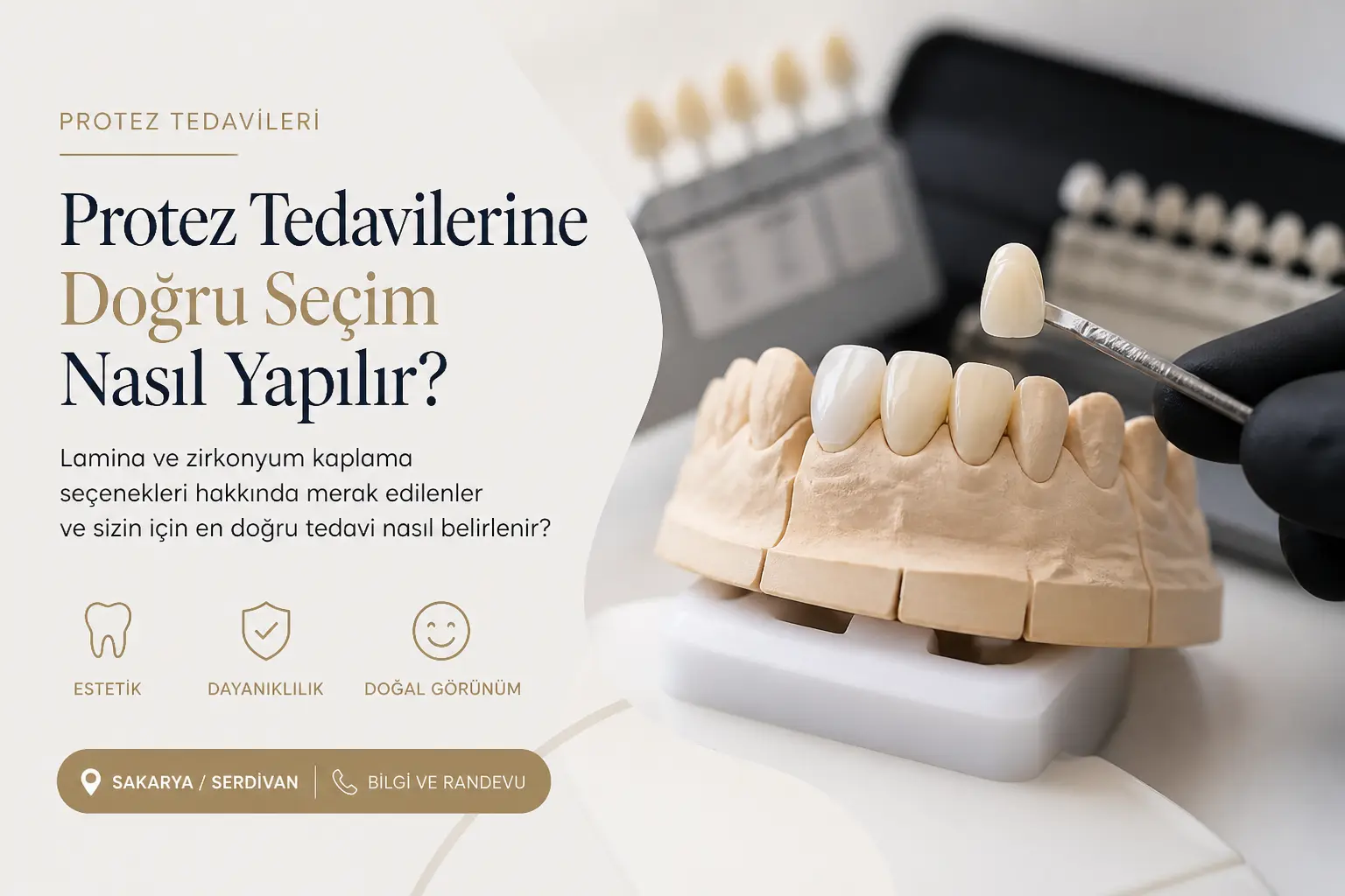 Protez tedavilerinde doğru planlama: lamina ve zirkonyum seçenekleri
